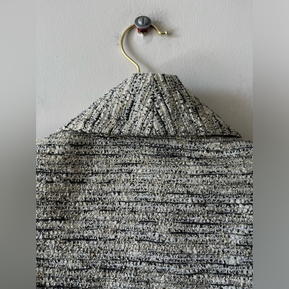 ALICE + OLIVIA - Metallic Tweed Blazer/Jacket - XS- Made in NY City - Picture 13 of 15